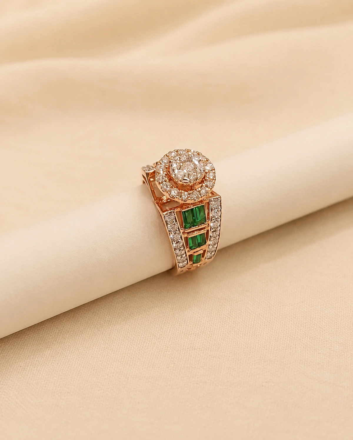 Exquisite Diamond Signet Ring