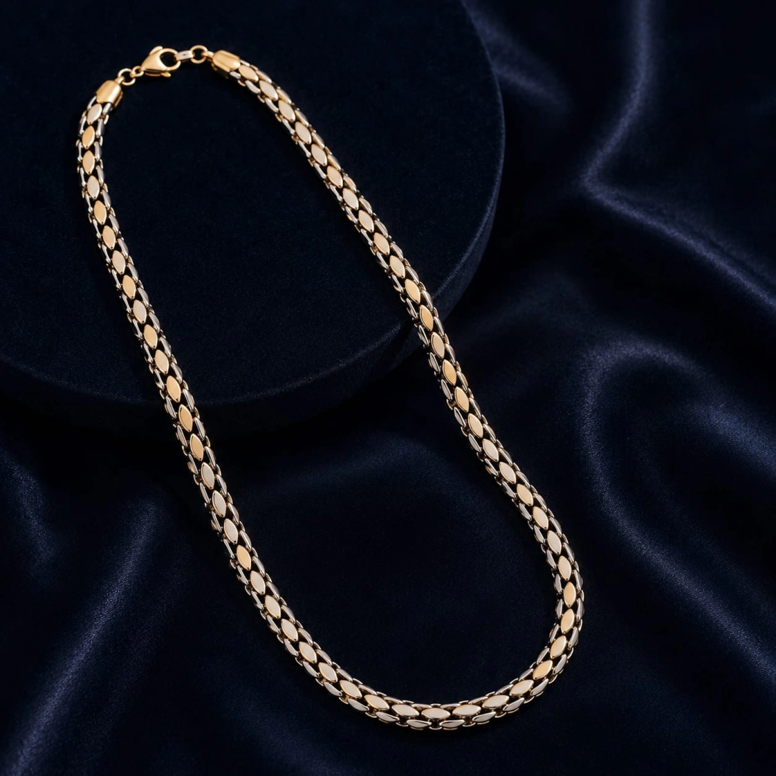 Gold Men’s Leaf Link Chain