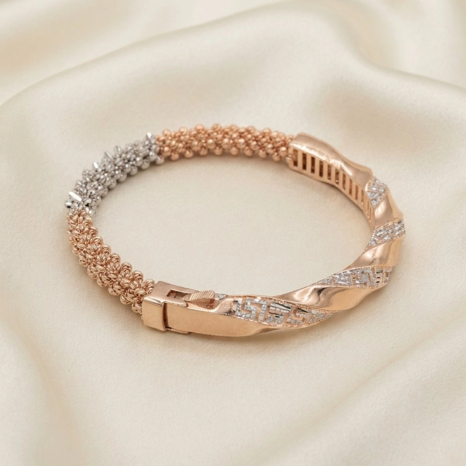 Rose Gold Finish Women’s Designer Kada Bangle