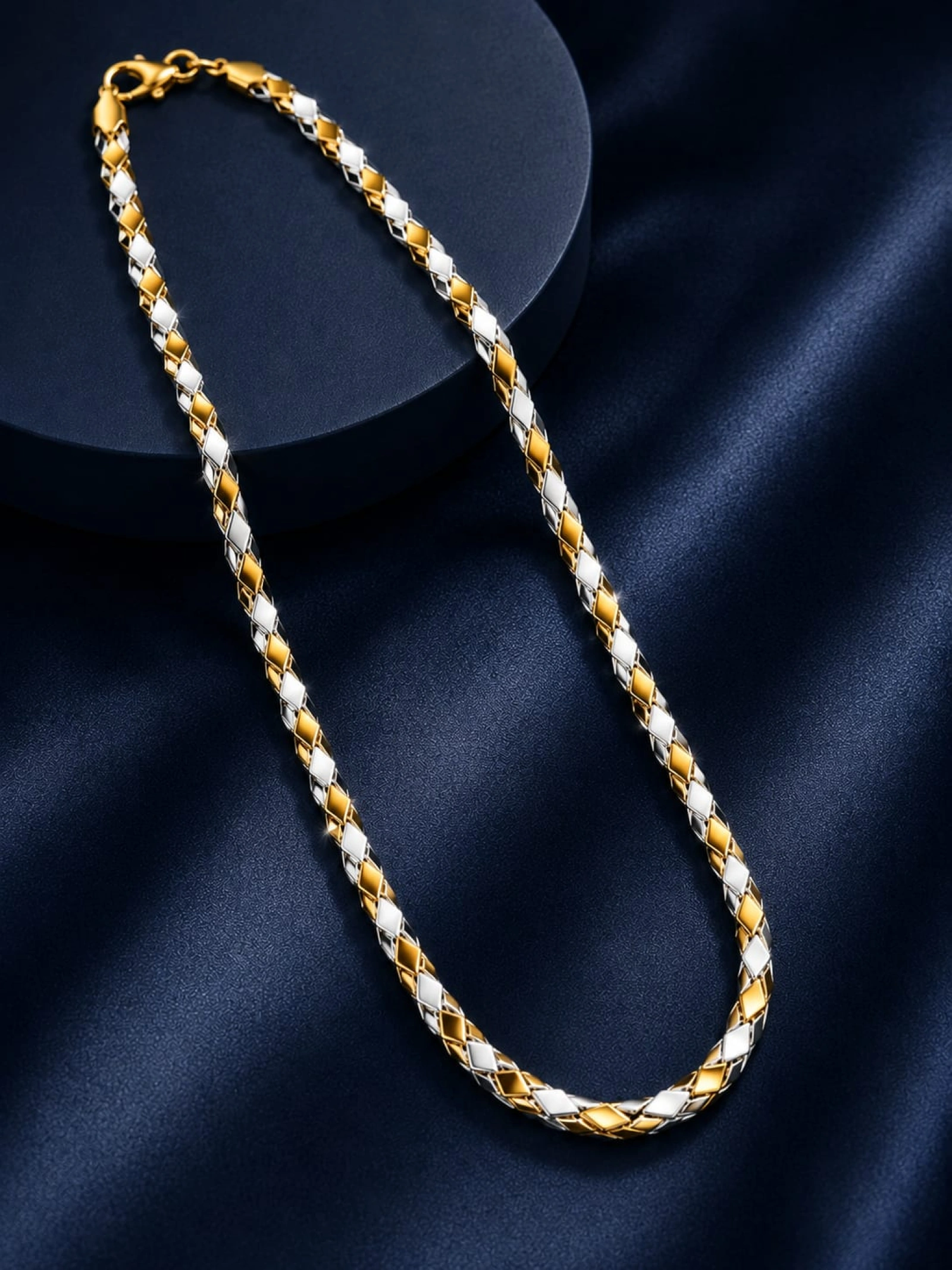 Gold & White Gold Men’s Stylish Chain