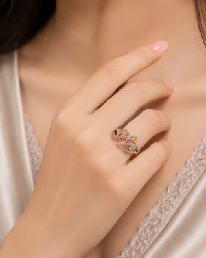 Imperial Marquise Halo Diamond Ring Main View
