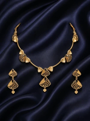 Elegant Gold Women’s Designer Half Set Main View