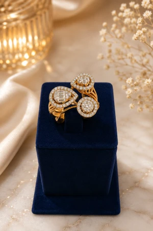 Classic Gold Solitaire Ring Main View