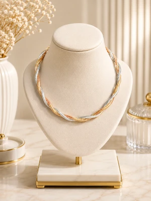 Artisan Tricolor Twisted Mesh Chain Main View