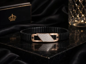 Gold Finish Men’s Luxury Kada Main View