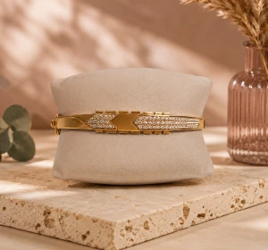 Luminary Gold Cuff Bangle Main View