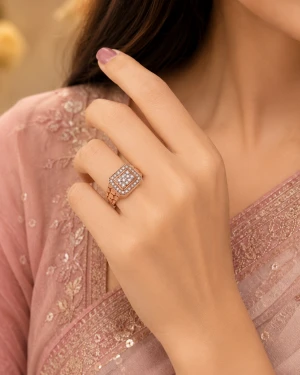 Timeless Cushion Solitaire Diamond Ring Main View