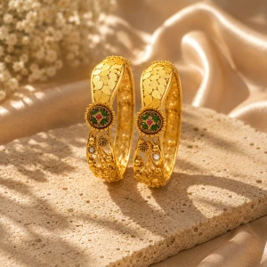 Gold Women’s Designer Bangles Main View