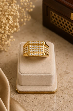 Regal Gold Cocktail Ring Main View