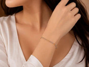 Aura Silver Elegant Bracelet Main View