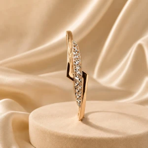 Golden Sparkle Designer Kada Bracelet for Women Main View