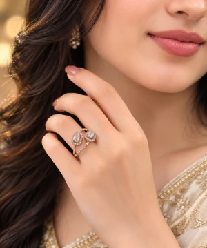Sovereign Floral Cluster Diamond Ring Main View