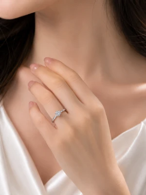 Ethereal Cushion Cut Double Halo Ring Main View