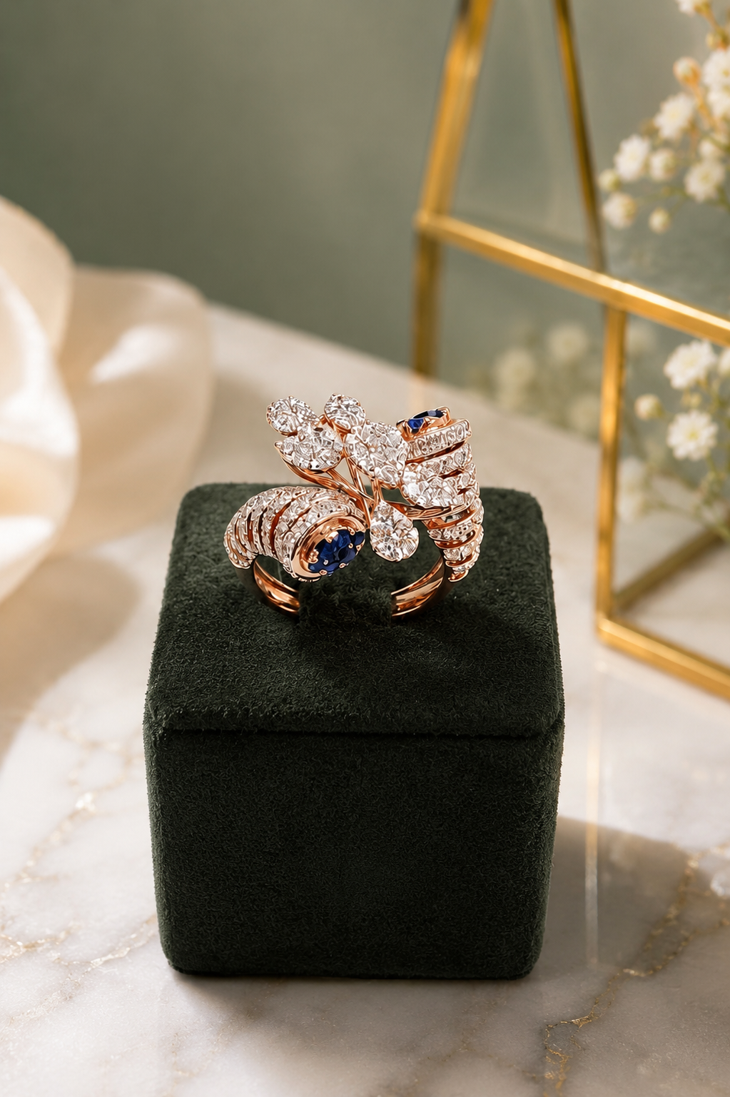 Vintage Diamond Cocktail Ring