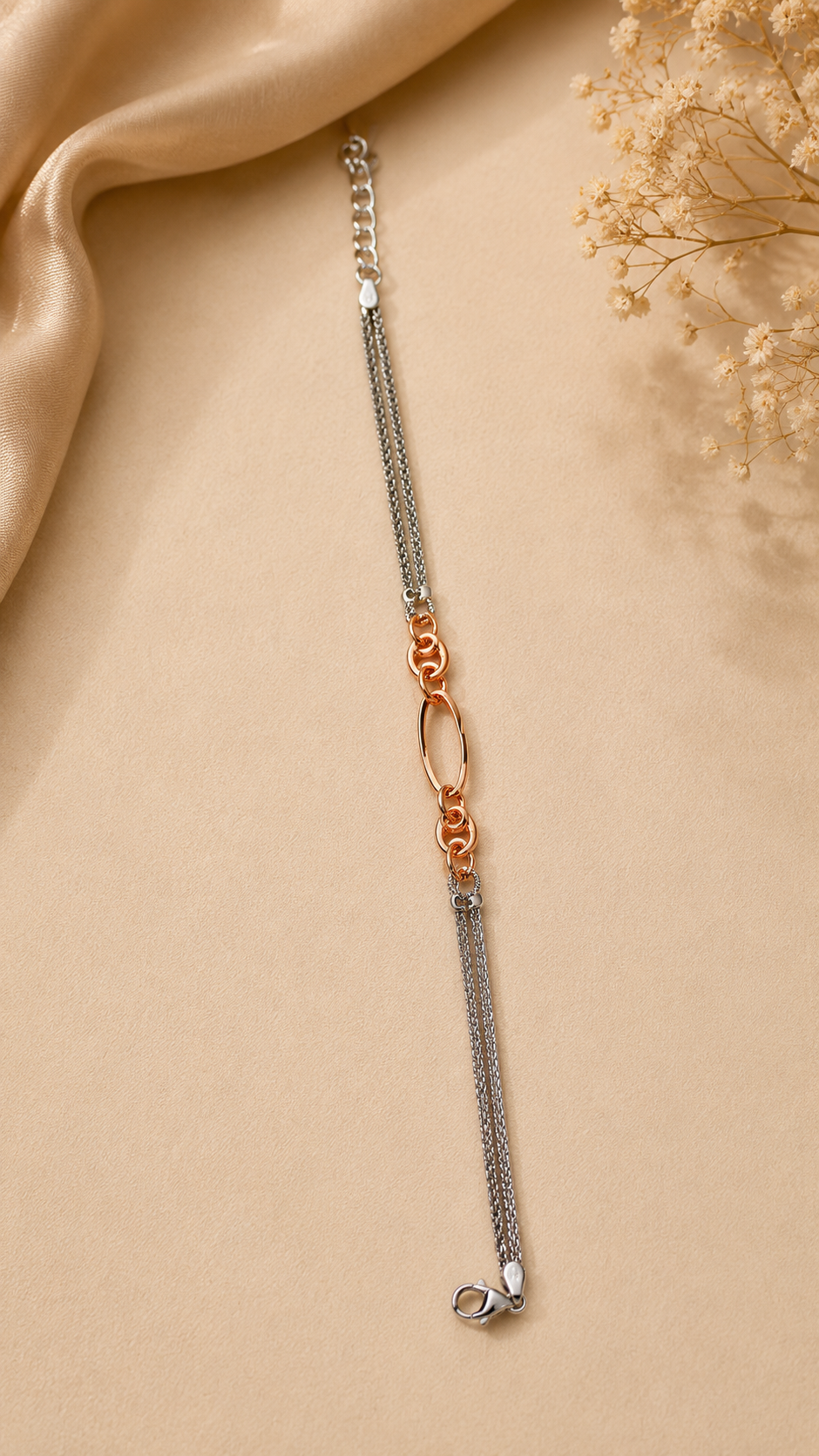 Exquisite Silver Tennis Bracelet