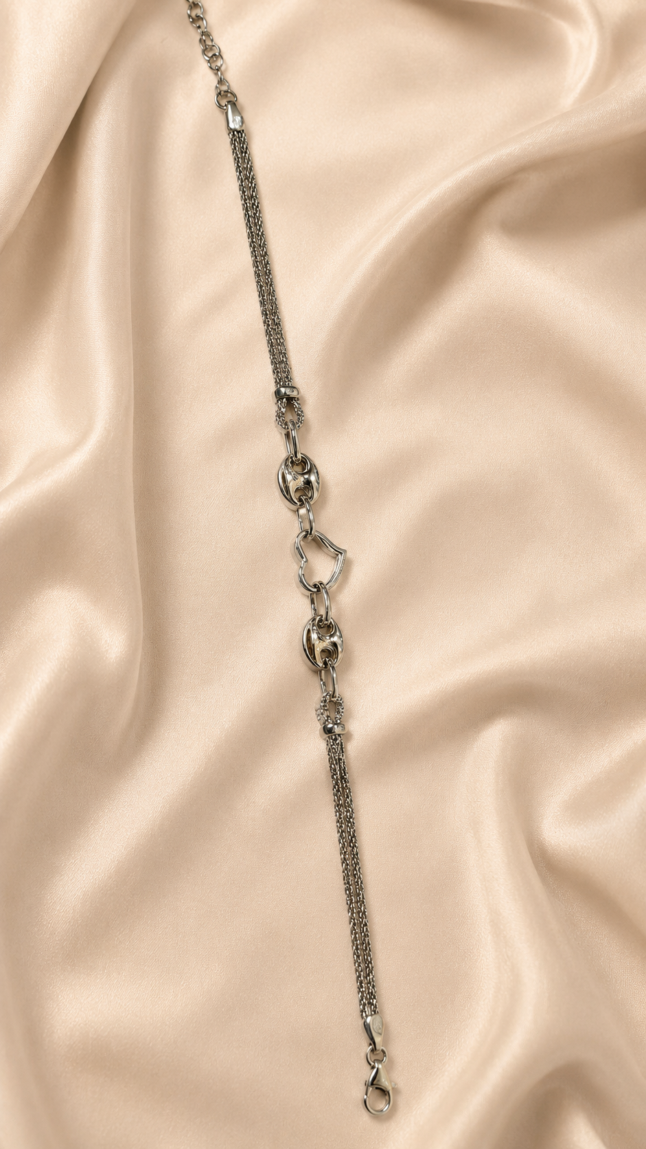 Imperial Silver Charm Bracelet