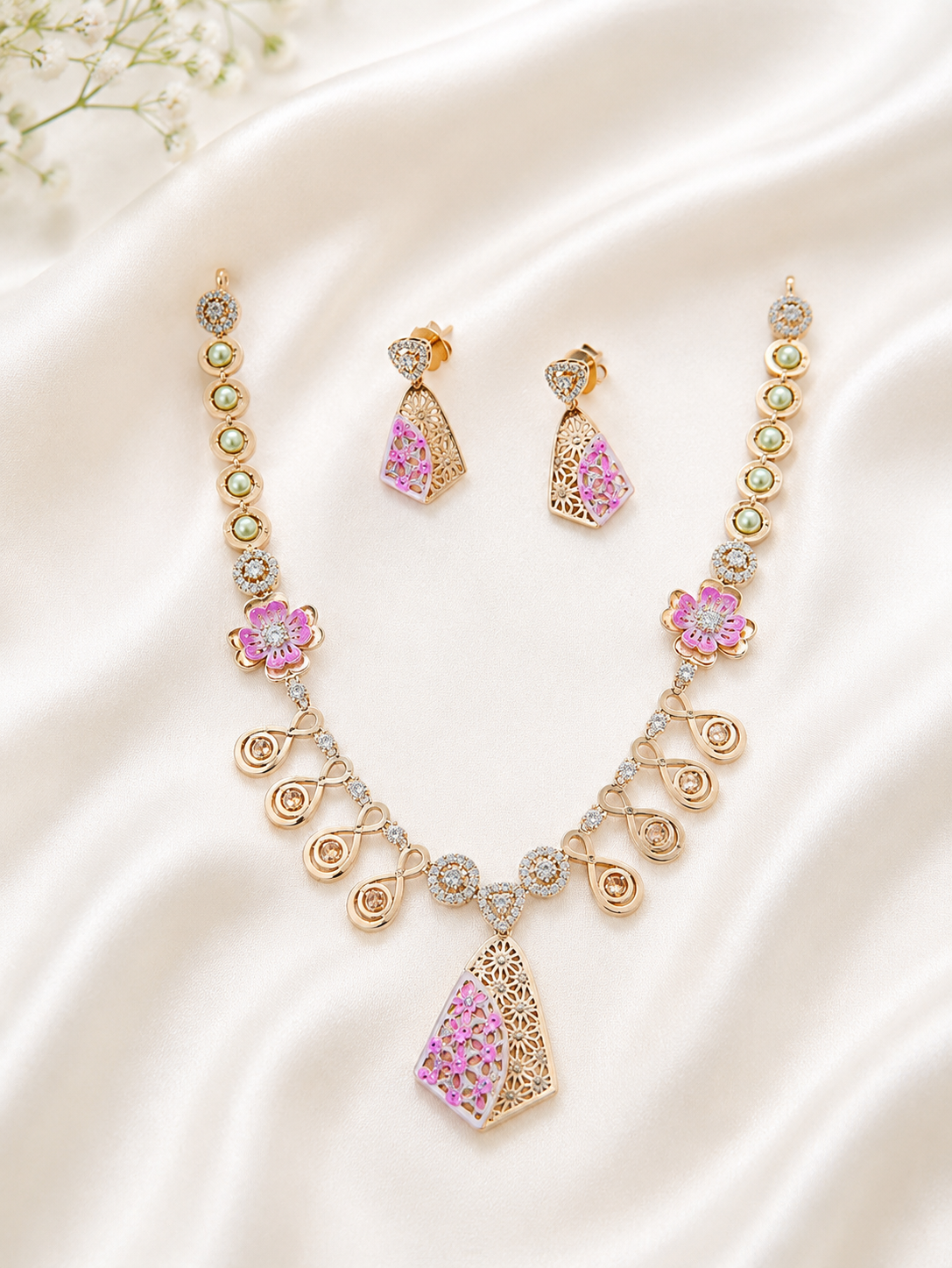 Glimmering Silver Princess Set