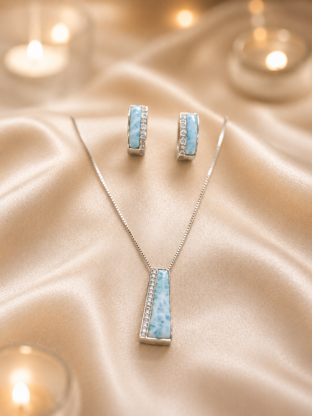 Infinite Silver V-Neck Set